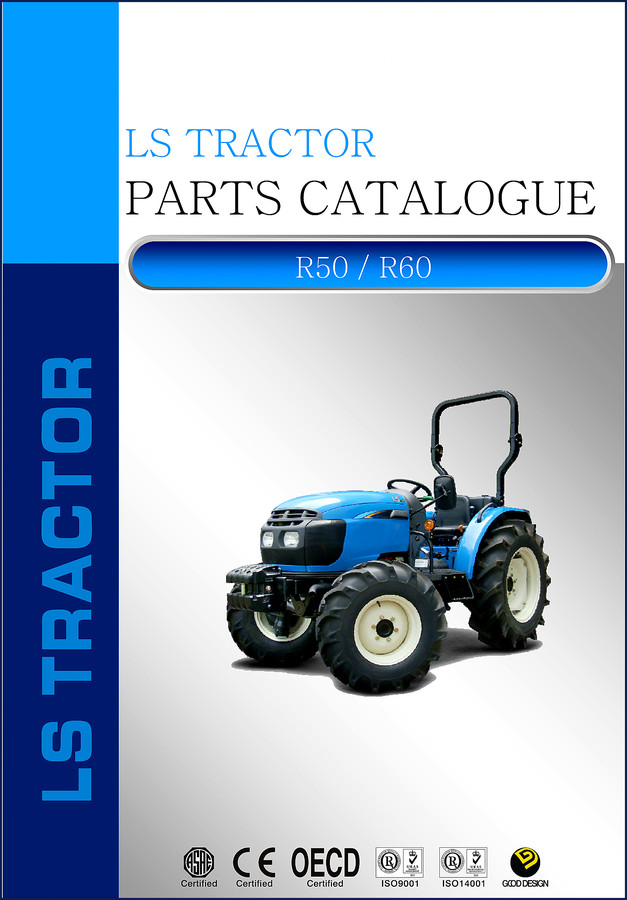 LS Tractor R50 R60 parts catalog cover image