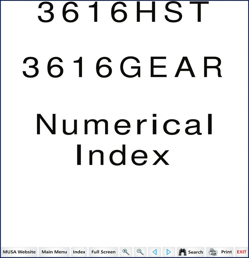 Mahindra 3616HST, 3616GEAR, 3616H, 3616G Parts Catalog – 422 page OEM factory document cover