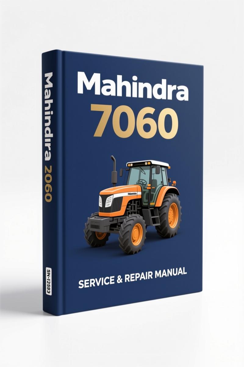 Mahindra 7060 60 Series 4WD Tractor Operators Manual 2008 front cover