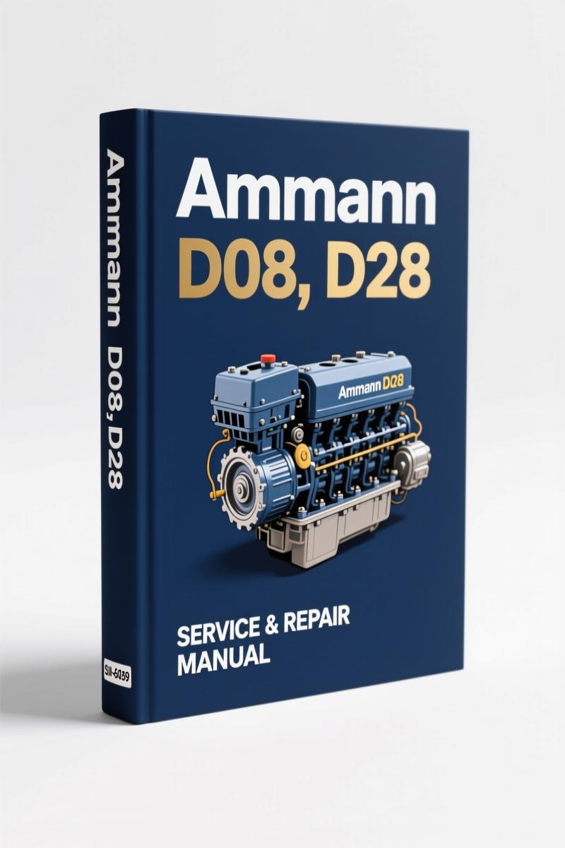 Manitowoc Crane D08 Technical Manual cover showing engine diagnostics section and wiring diagrams