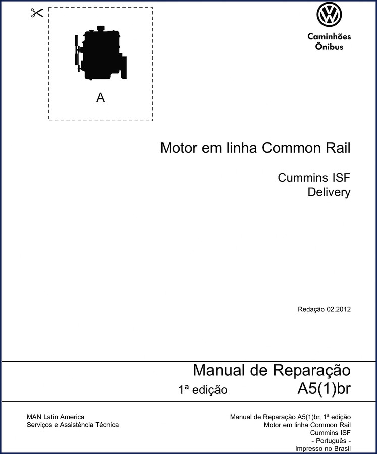 K-D Manitou Delivery 2012 Repair Manual cover showing Cummins ISF 3.8L engine specifications and factory OEM documentation