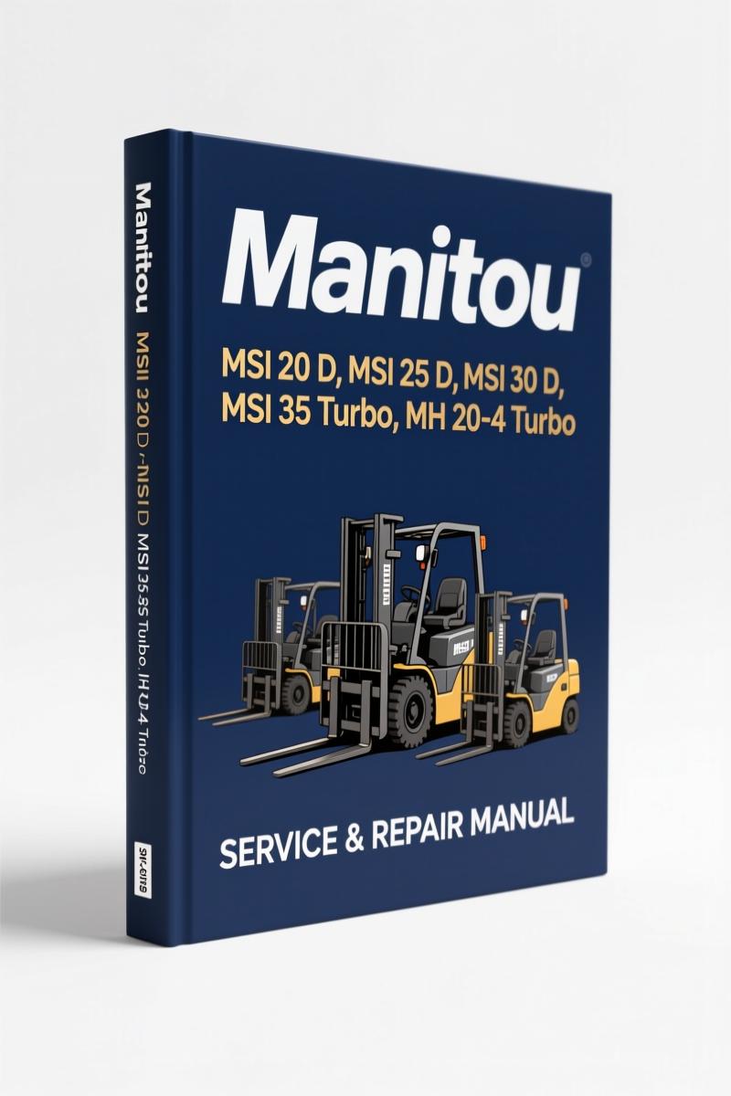 2006 Manitou MSI 20 D and MSI 25 D BUGGIE Parts Catalog cover
