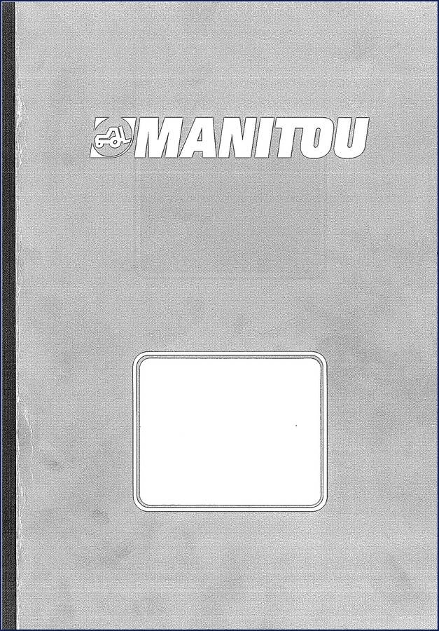 Manitou MT 845 Série 2 2005 User Manual cover showing telehandler and model designation