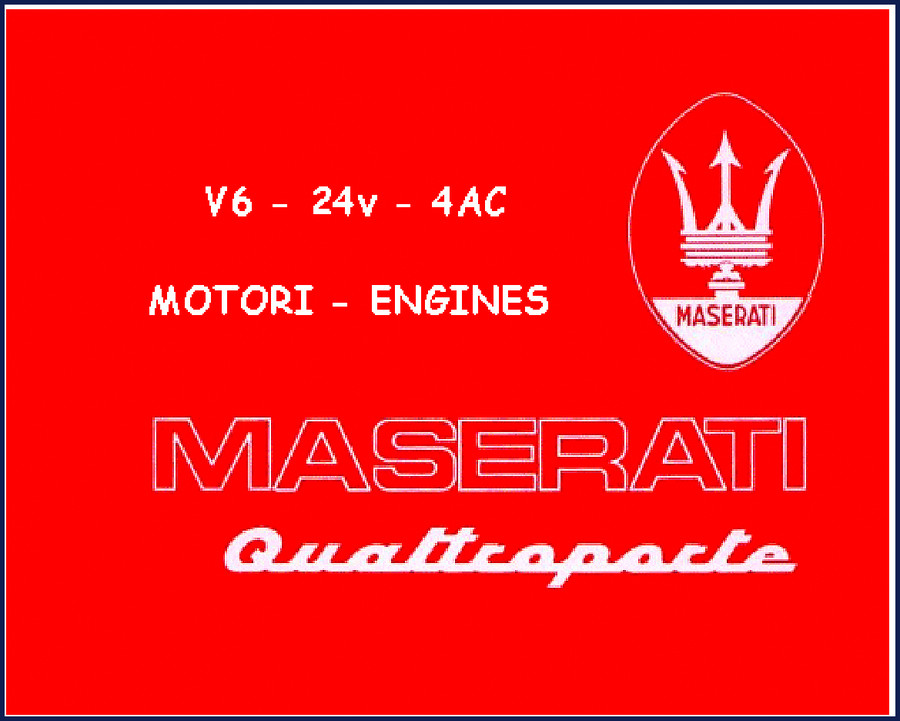 Maserati Quattroporte 2000 Technical Manual cover showing engine cutaway