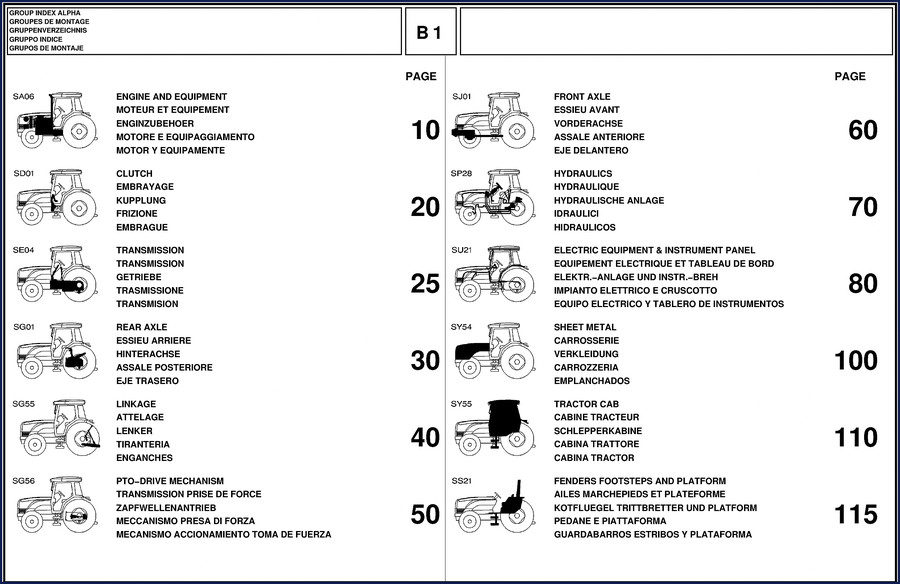 Massey Ferguson 2405, 2410, 2415 Technical Manual cover page showing tractor model designation