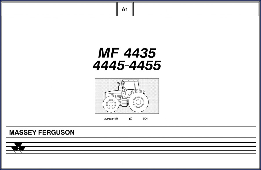 Massey Ferguson 4435 parts catalog cover 2004 OEM document