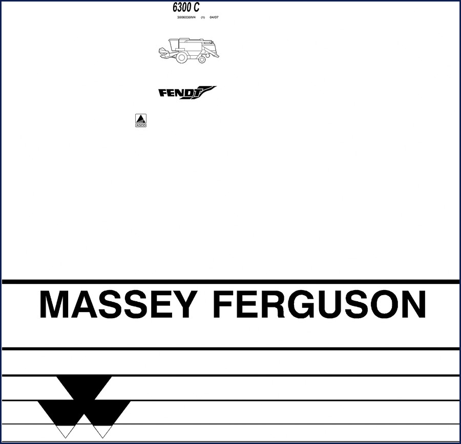 Massey Ferguson 6300 C Parts Catalog 1128 pages factory OEM document