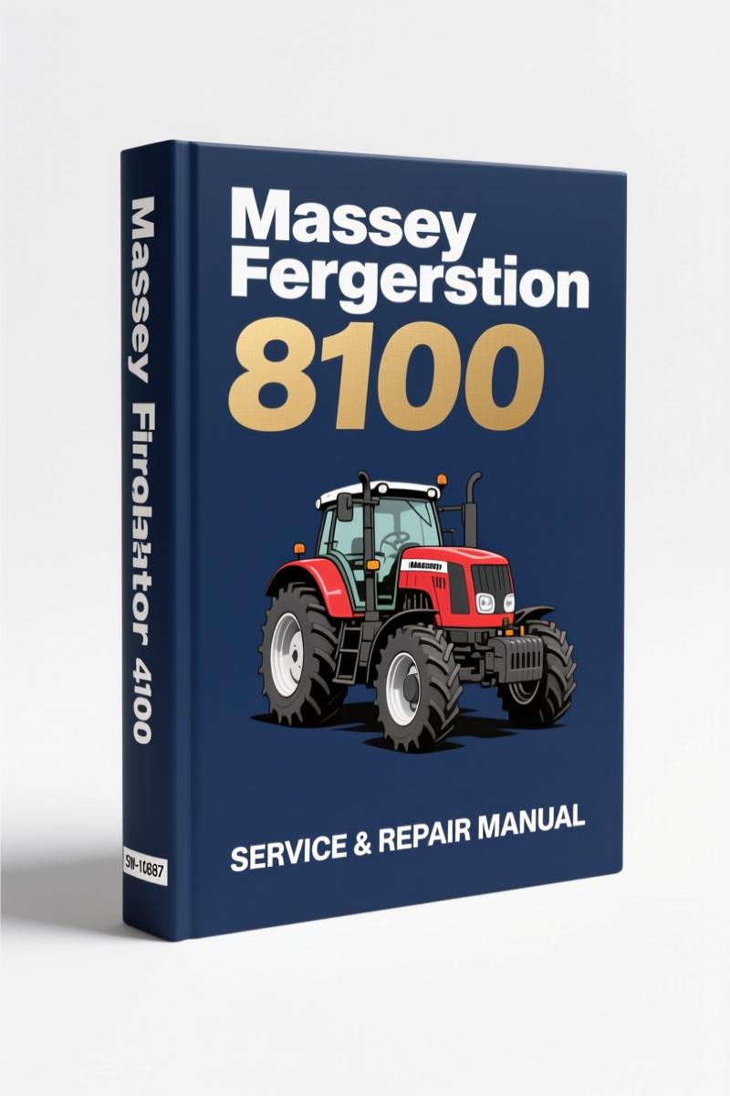 Massey Ferguson 8100 Workshop Manual - Factory service repair manual cover