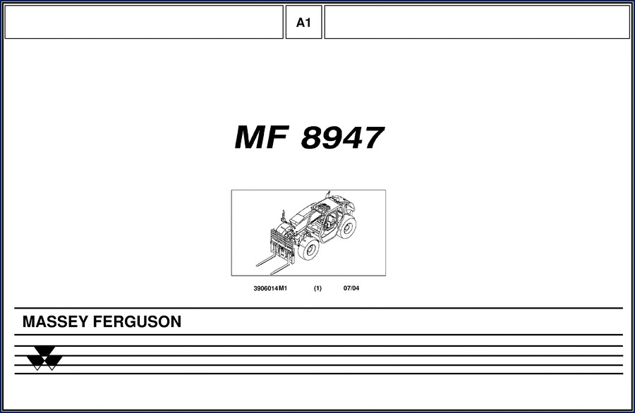 Massey Ferguson 8947 2004 Parts Catalog cover page