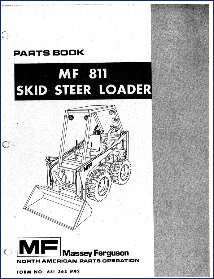 Massey Ferguson MF 811 1976 Parts Catalog - OEM factory manual cover