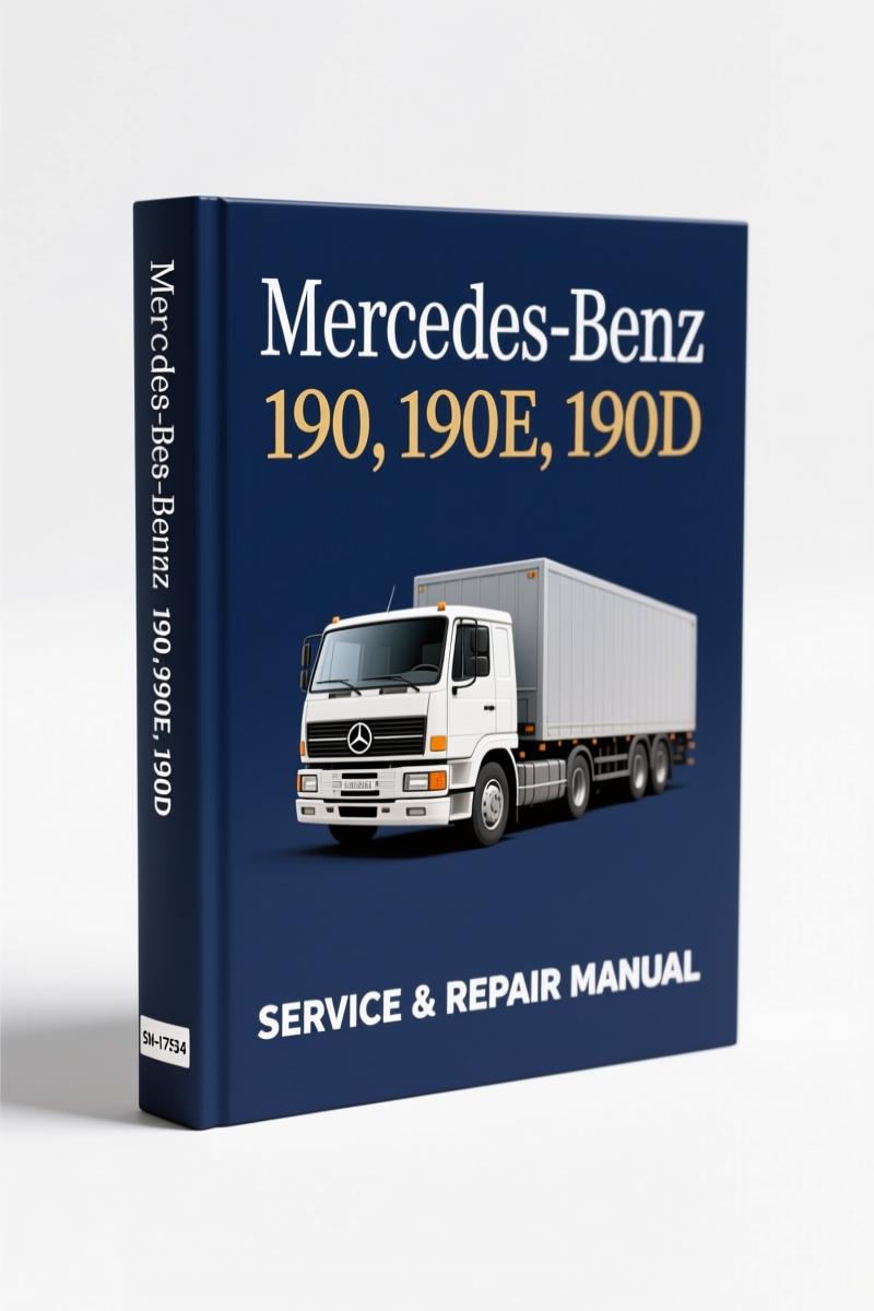 Mercedes Benz 190 Parts Catalog cover - factory OEM illustrated diagram manual, 543 pages