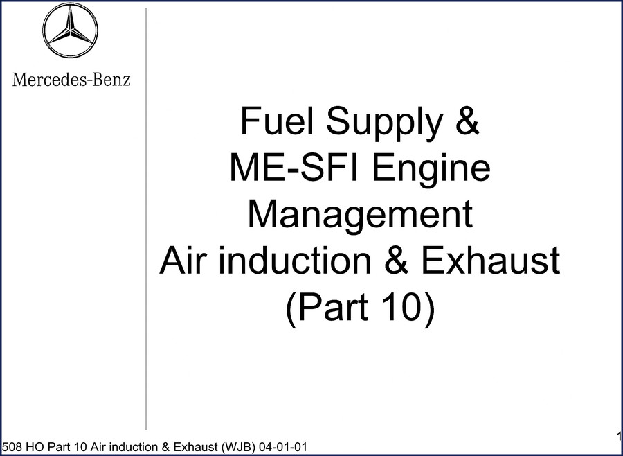 Mercedes-Benz 508 Traction Control Technical Manual cover page showing 4ETS system diagram