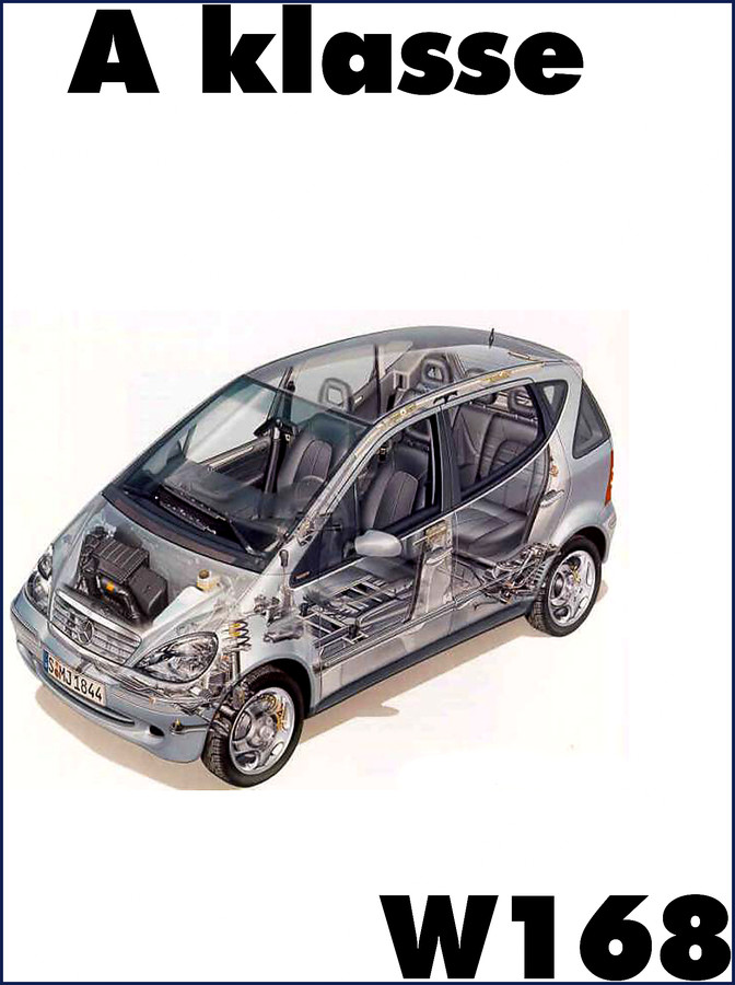Mercedes Benz A Klasse W168 Service Manual cover – 302 pages factory OEM