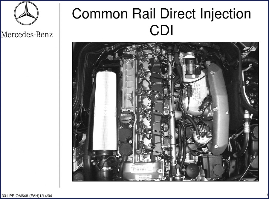 2004 Mercedes-Benz OM648 CDI Technical Manual cover - 73 pages factory document