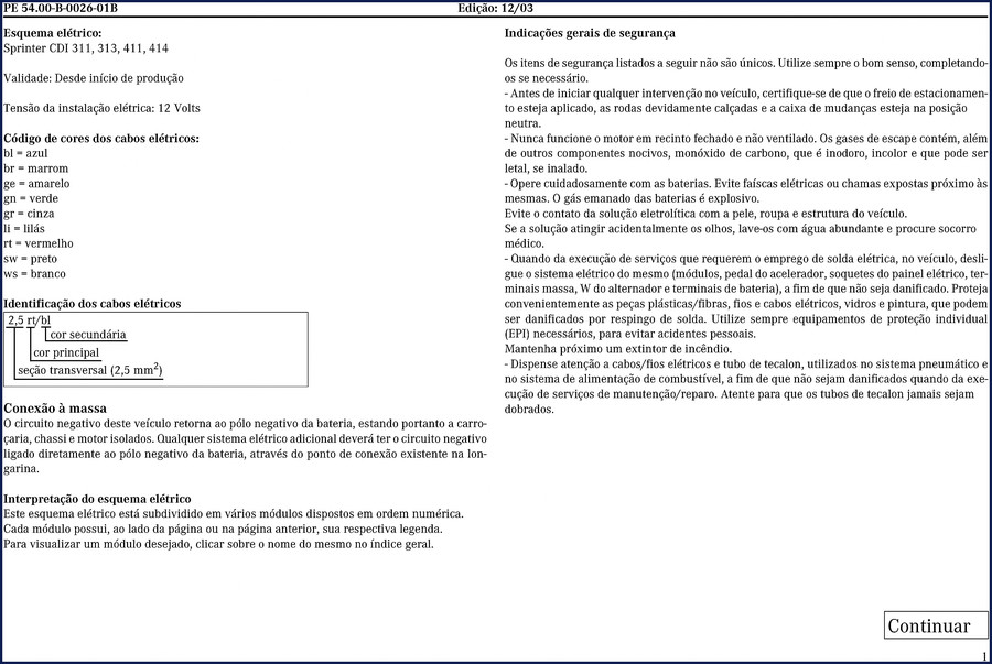 Mercedes-benz Sprinter CDI 2003 Electrical Schematic OEM Factory Manual - 86 pages