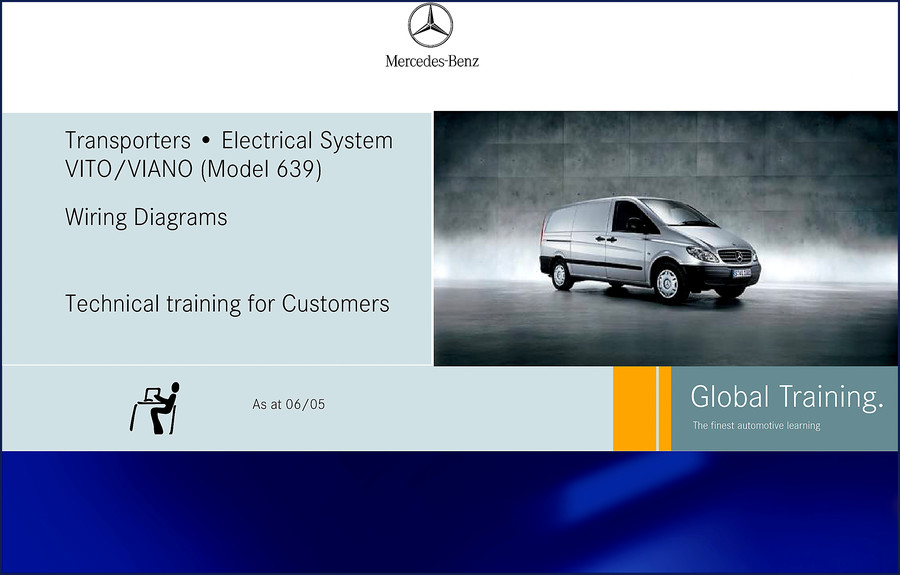 Mercedes-Benz VITO VIANO wiring diagram manual cover 264 pages