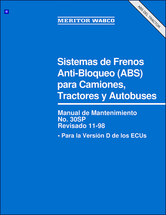 Meritor Wabco 1998 ABS service manual for Camiones, Tractores, Autobuses – 51 pages OEM repair manual