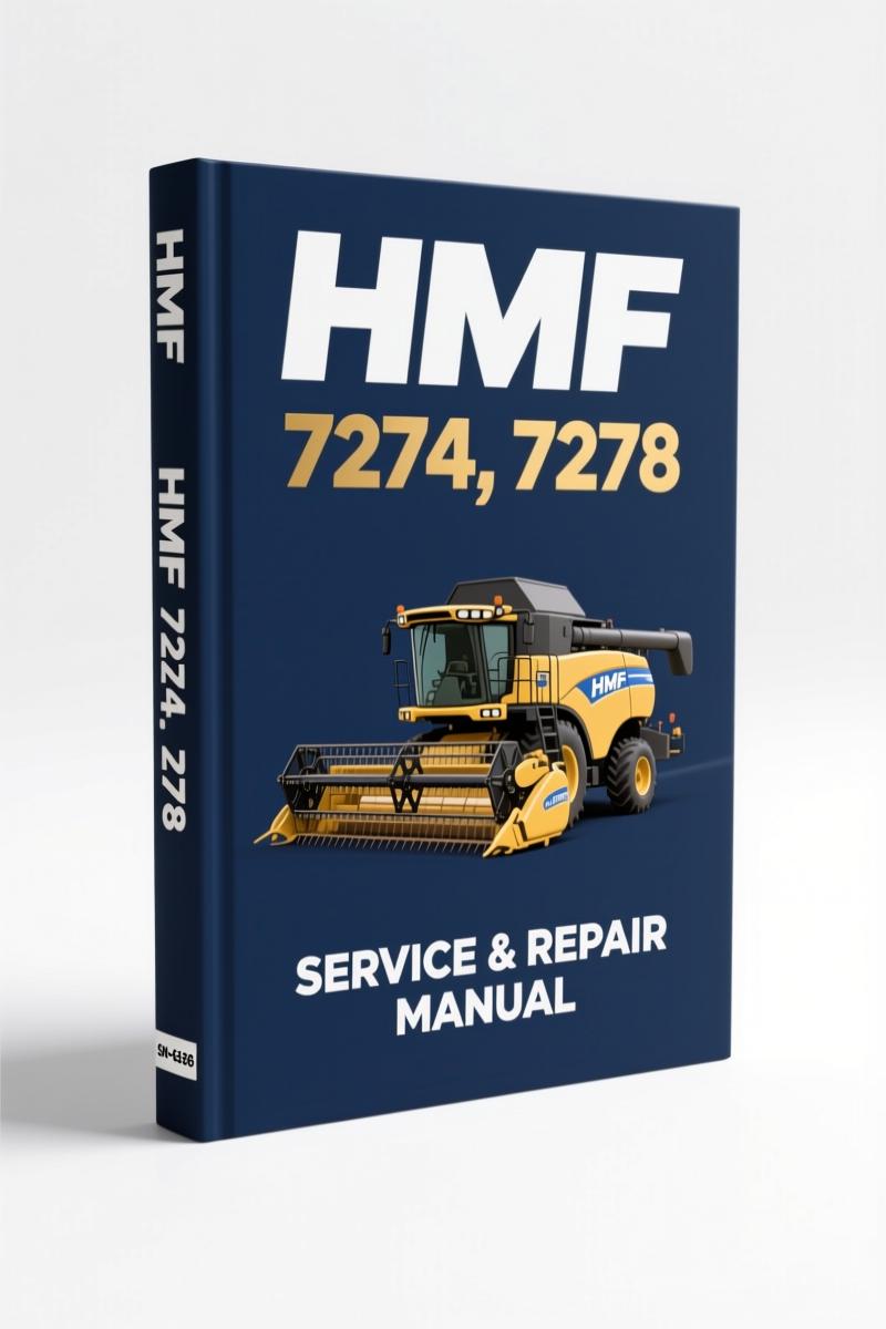 HMF 7274 7278 Combine Operators Manual cover showing factory OEM documentation for Cerea range