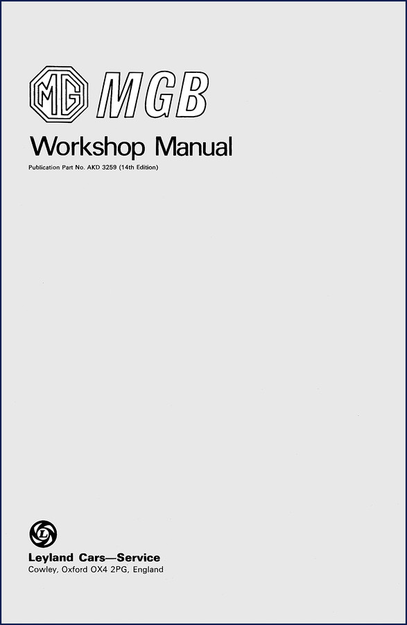 XCMG MGB Workshop Manual – Leyland Publication Part No. AKD 3259 14th Edition cover