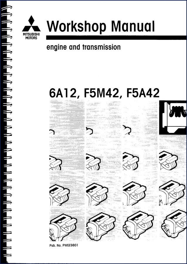 Mitsubishi 6A12, F5M42, F5A42 1998 Workshop Manual cover