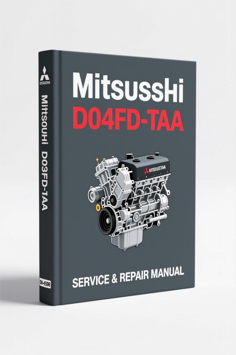Mitsubishi D04FD-TAA 2006 Service Manual cover - factory diesel engine repair documentation