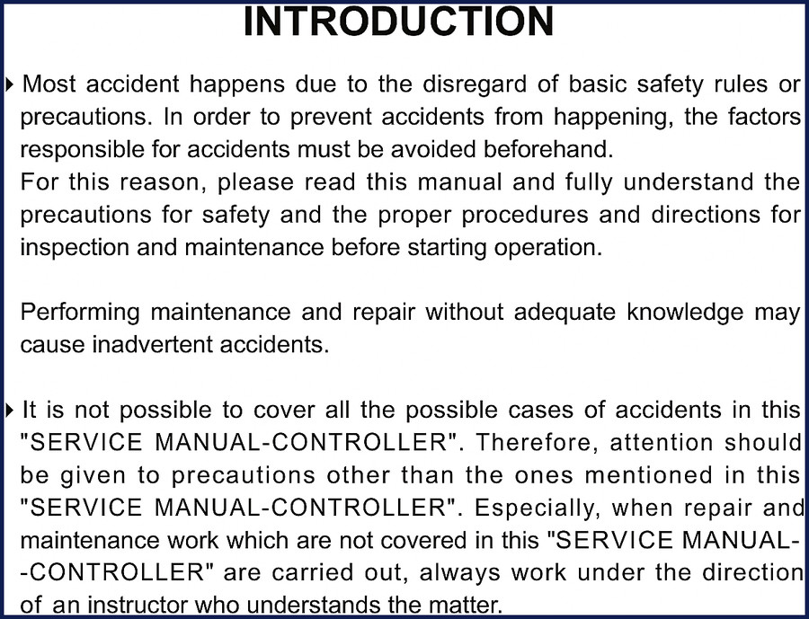 Mitsubishi FB-CA series Troubleshooting Manual cover - 133 pages factory document