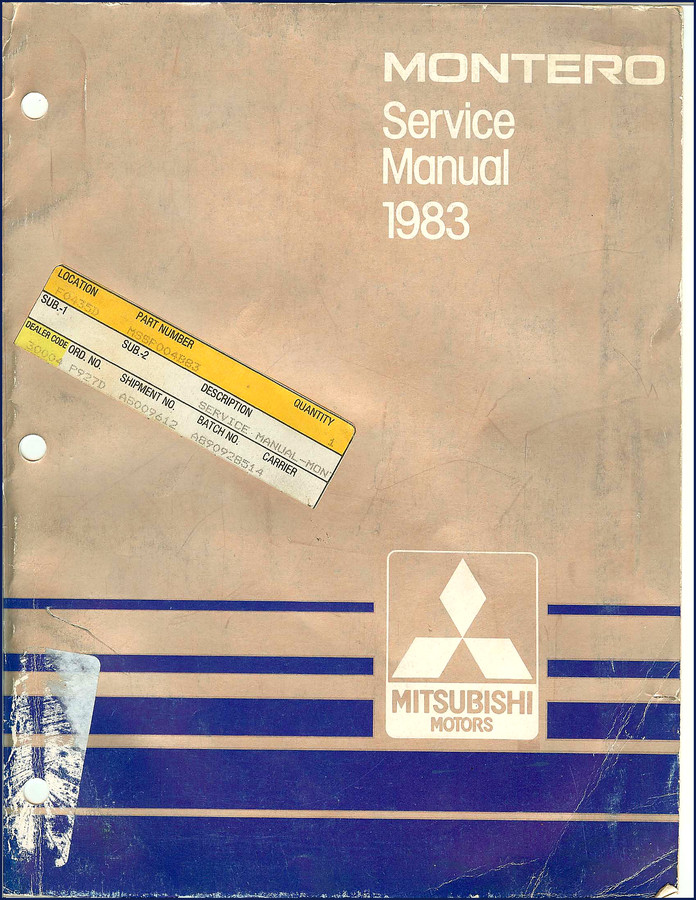 1998 Mitsubishi Montero wiring diagram factory manual – 49 pages, OEM circuit schematics