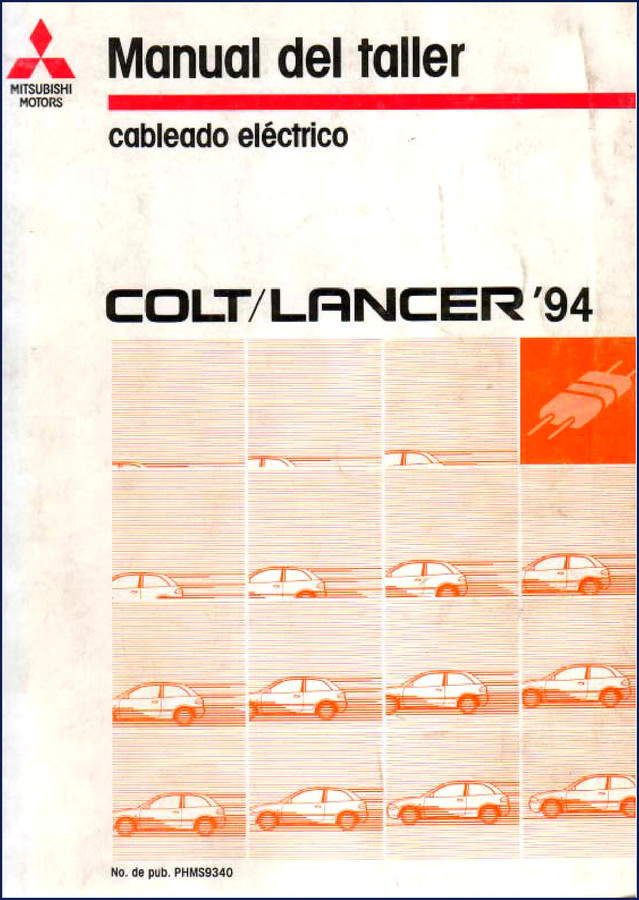 Mitsubishi Motors COLT LANCER 1993 Wiring Diagram factory manual cover