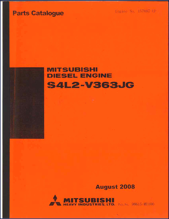 Mitsubishi S4L2 2006 Parts Catalog cover – OEM factory parts diagram for cylinder head and valve train