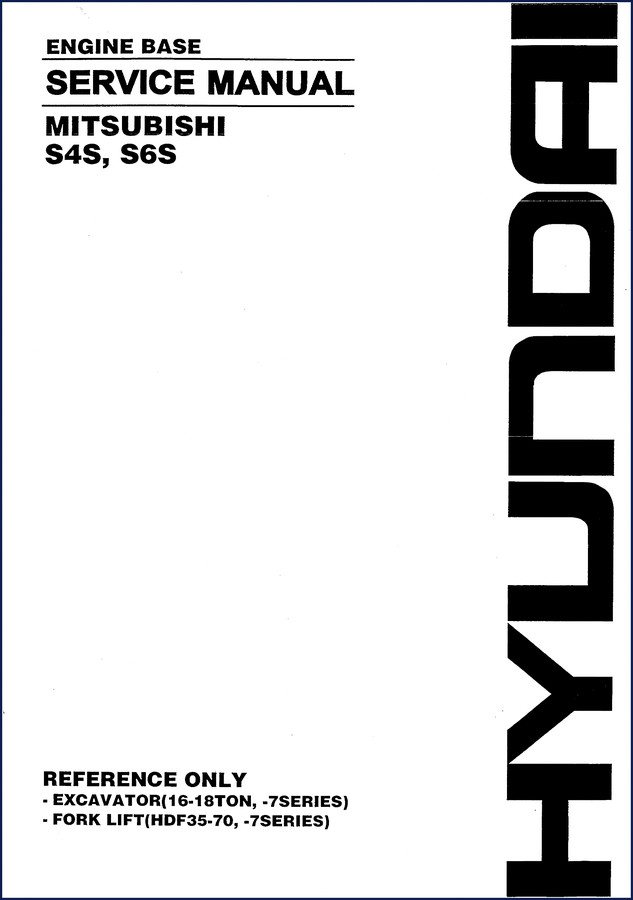 Mitsubishi S4S S6S Service Manual 241 pages OEM factory cover