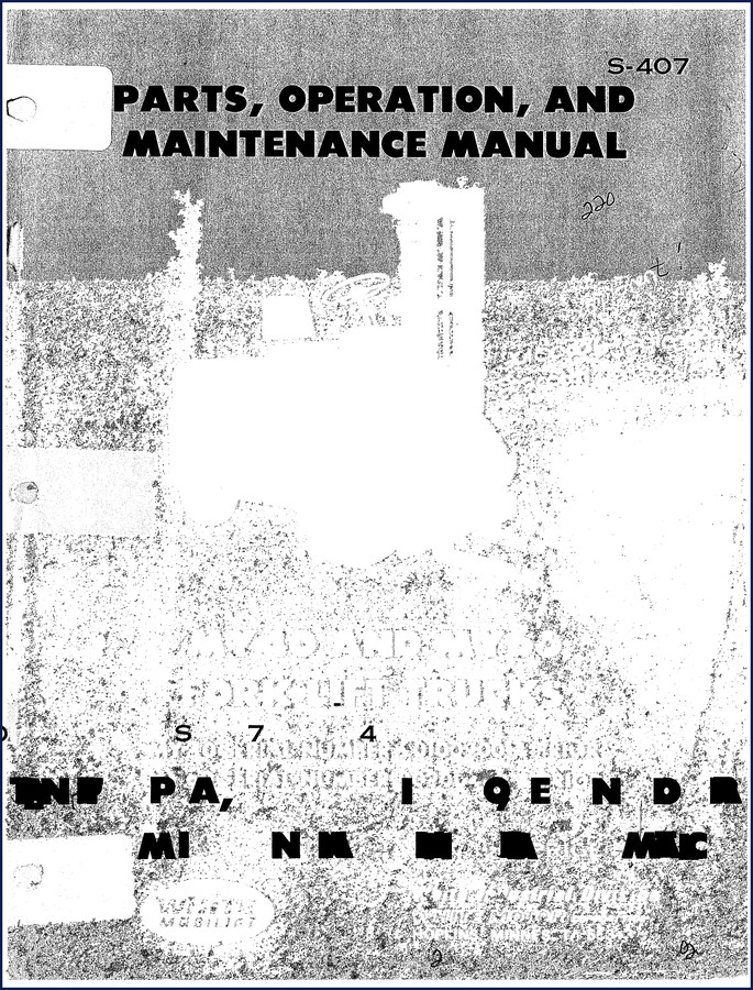 Mobilift MY40 and MY60 Parts Catalog cover - 240-page factory document