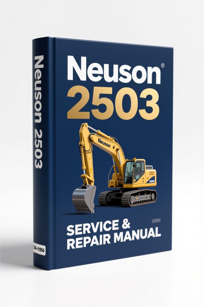 Neuson 2503 3003 3503 3703 2003 Service Manual cover showing compact excavator