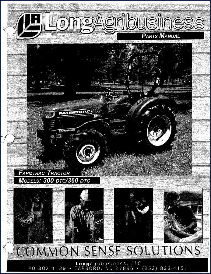 New Holland 300 DTC 360 DTC factory parts catalog cover - OEM document