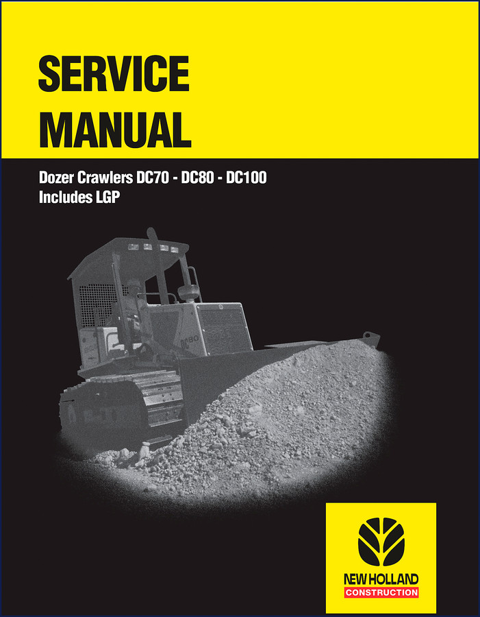 New Holland DC70 DC80 DC100 Service Manual cover page 1999
