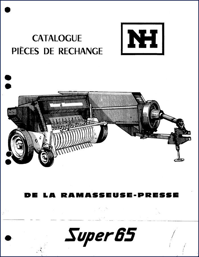 New Holland Super 65 Parts Catalog – 41-page OEM parts manual