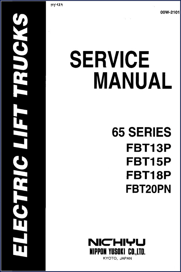 Nichiyu 70 Series FBT13P FBT15P FBT18P FBT20PN Service Manual cover