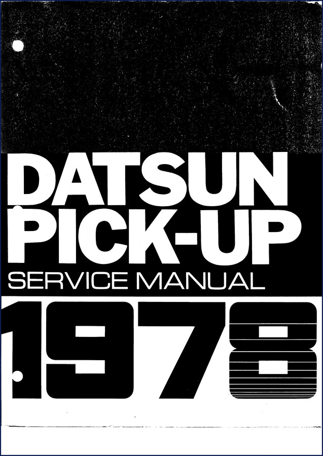 1978 Nissan 620 Datsun Pick-Up Service Manual cover - factory repair document