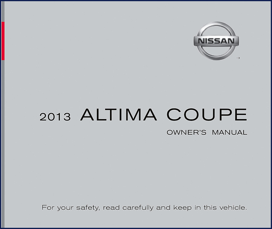 2013 Nissan Altima Coupe Owner's Manual cover page - 414 pages OEM guide