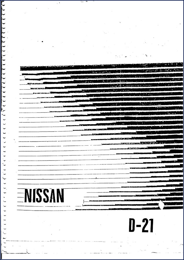 Nissan D-21 Technical Manual cover 155 pages fuel emission control