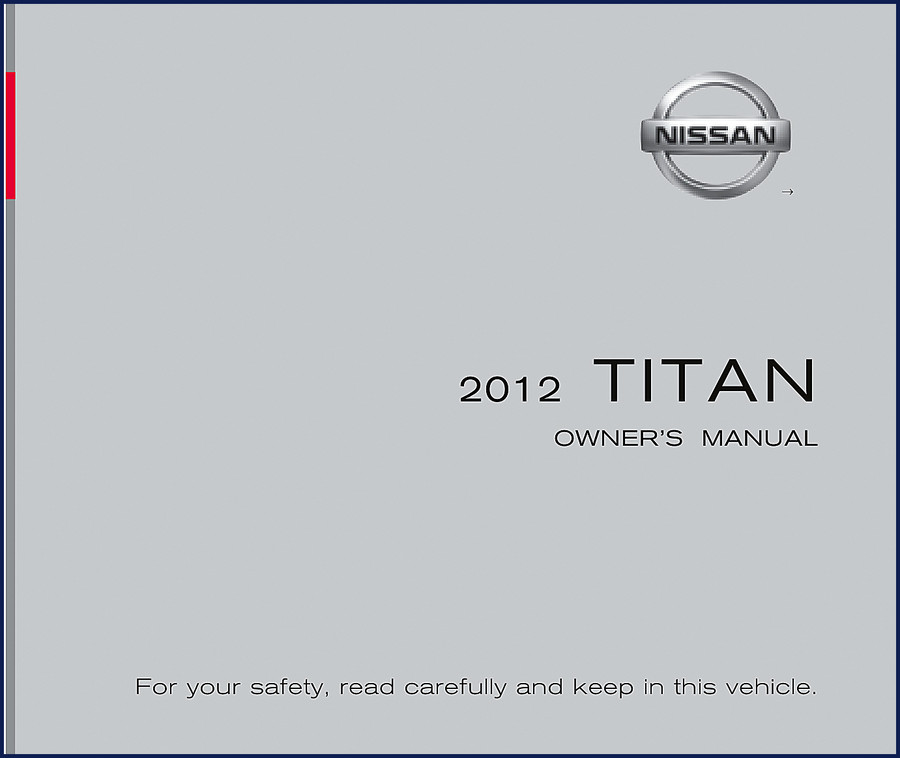 2012 Nissan Titan Owner's Manual cover page