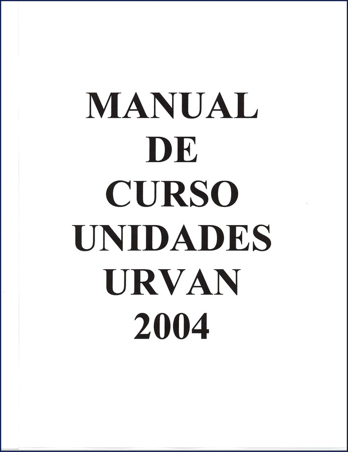 2004 Nissan Urvan Training Manual front cover showing engine system diagram