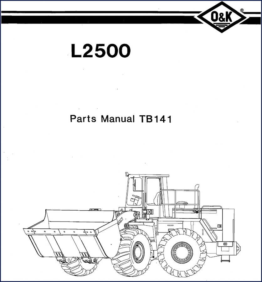 O&K L2500 Parts Catalog manual cover – 248 pages