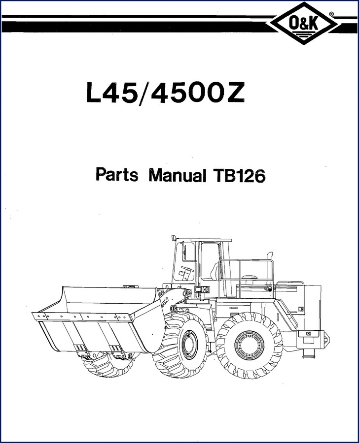 O&K L45 4500Z 1990 Parts Catalog cover