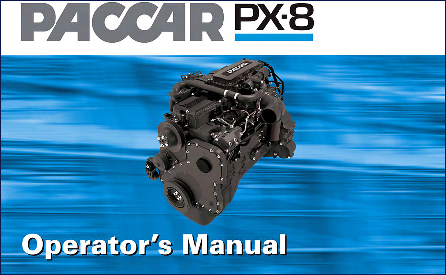 Paccar PX-8 Operators Manual 2009 94 pages OEM factory document cover