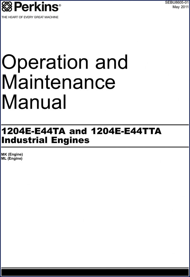 Perkins 1204E-E44TA, 1204E-E44TTA, 1206E-E66TA 2011 Troubleshooting Manual cover