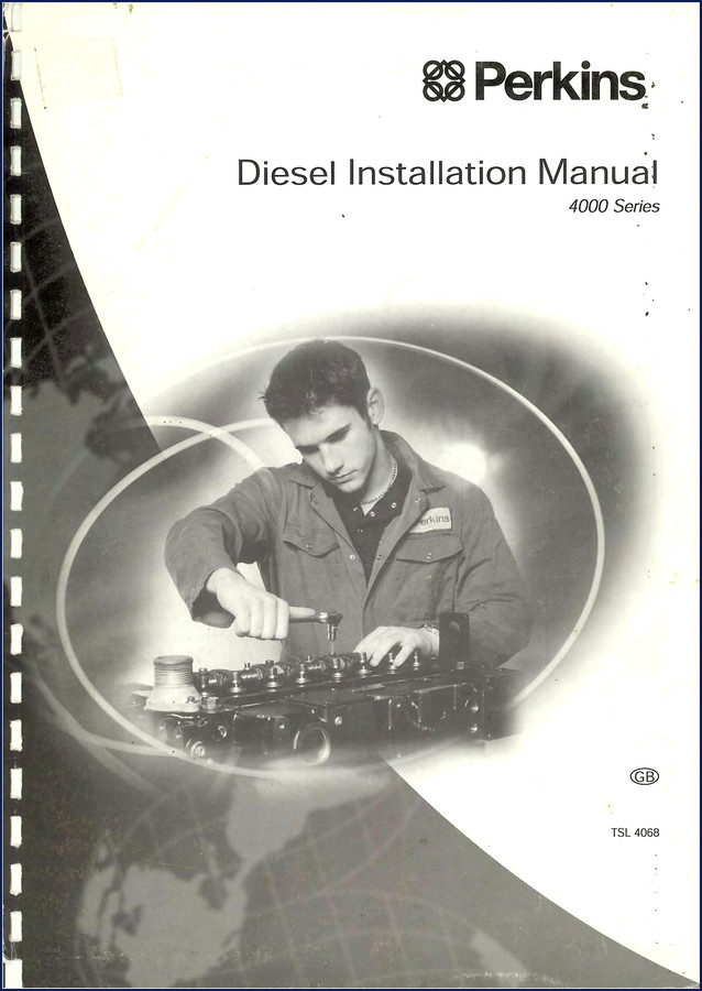 Perkins 4000 Series Diesel Installation Manual cover – 107 pages factory OEM