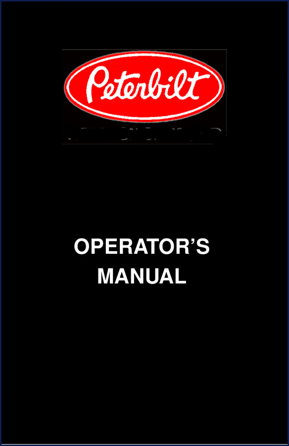 Peterbilt 1317 Operator's Manual cover – 196 pages – factory OEM document