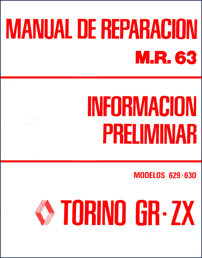 Renault Trucks 629 Repair Manual cover - 52 pages factory service manual