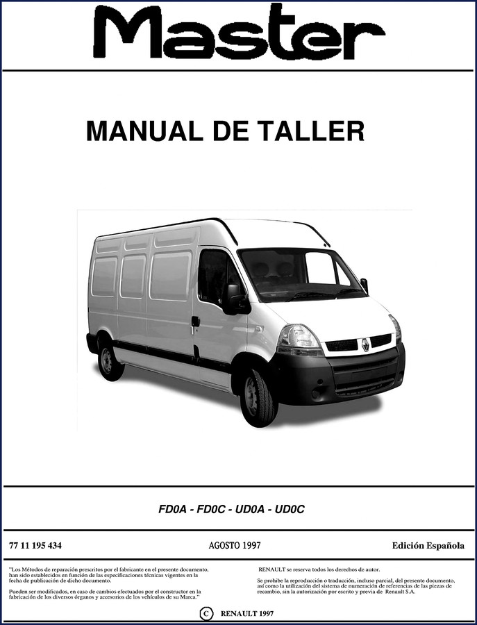 Renault Trucks FD0A FD0C UD0A UD0C 1997 Workshop Manual cover page