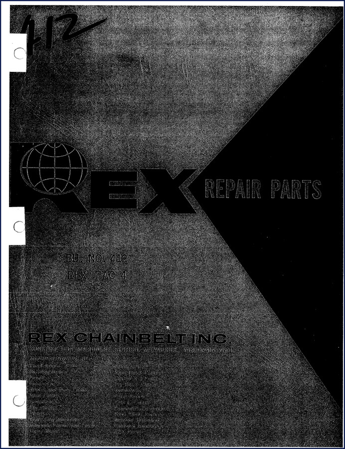 Terexlift C41A C42A AMPAC-4 Parts Catalog cover page